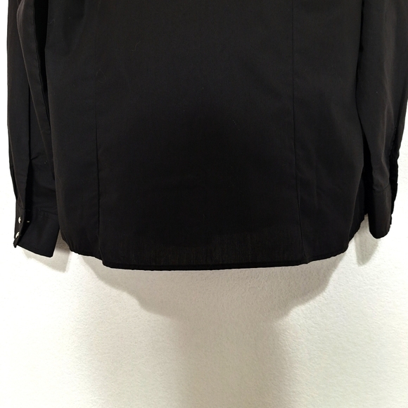 Cumberland Outfitters Western Black White Pearl Snap Pockets Cowgirl Shirt Sz.1X - Picture 6 of 10